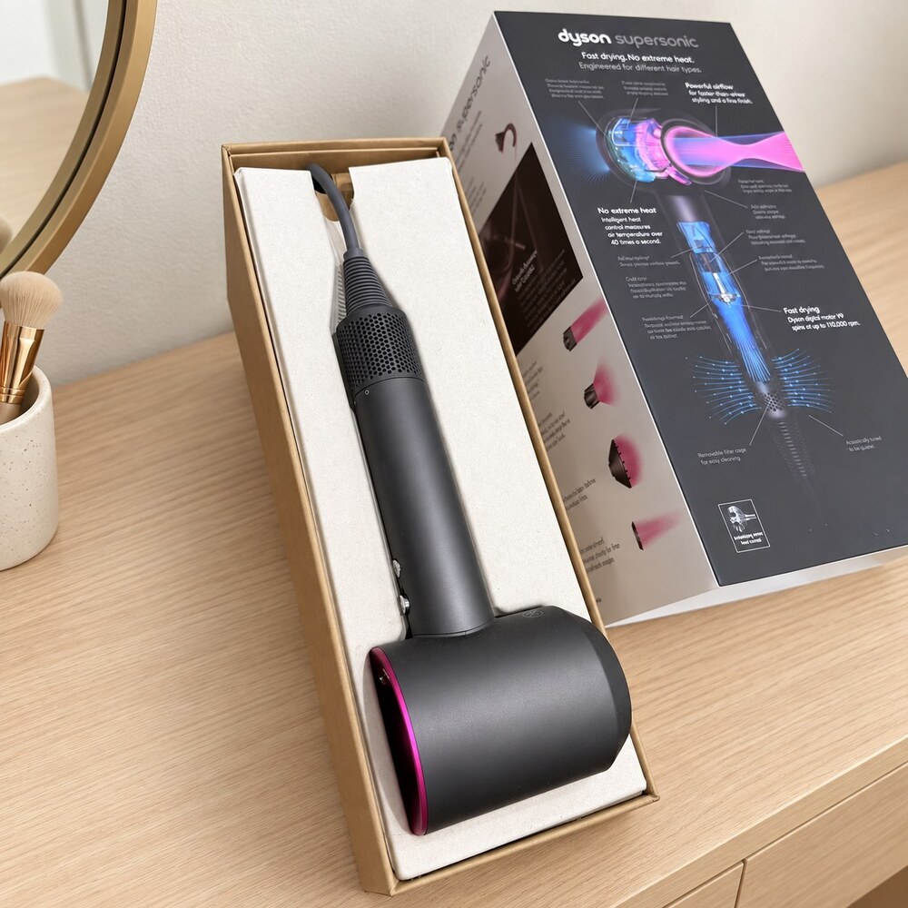 Dyson Supersonic Hair Dryer, New Gray and Pink Design - Picture 4 of 10